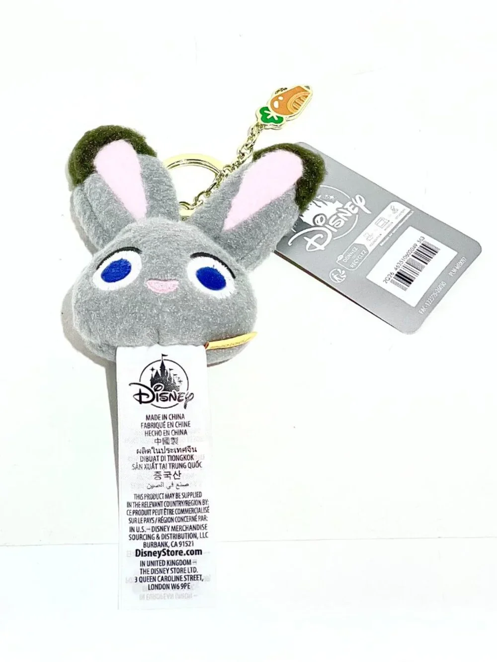 Judy Hopps Plush Keychain Disney Zootopia NWT New